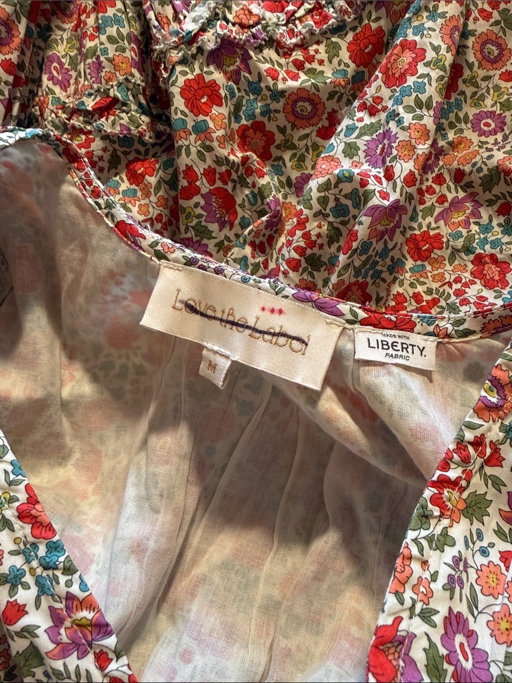 Love The Label Sasha Short-Sleeve V-Neck Tiered Midi Dress - Picture 11 of 12